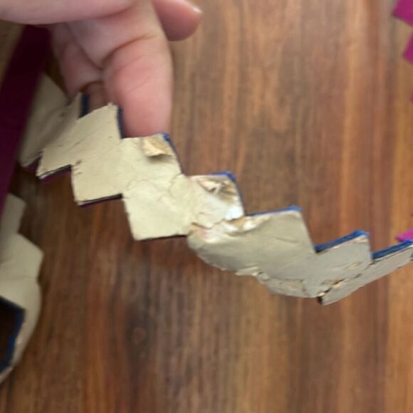 Schutz fuchsia and navy flat suede sandals with tassel lace up 8 - Picture 5 of 5